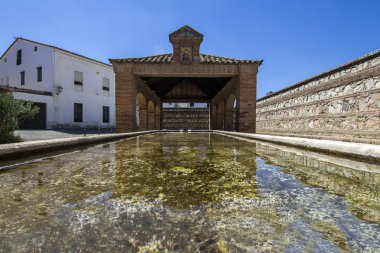 Bina yıkama eski bir retro Vintage görünümü