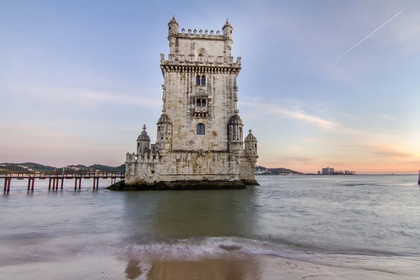 Historiskt landmark Tower i Belem — Stockfoto