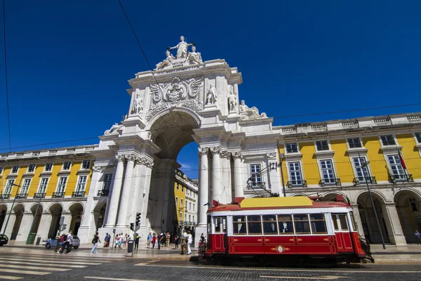 Famous Triumphal Augusta Arch — Stock Photo, Image