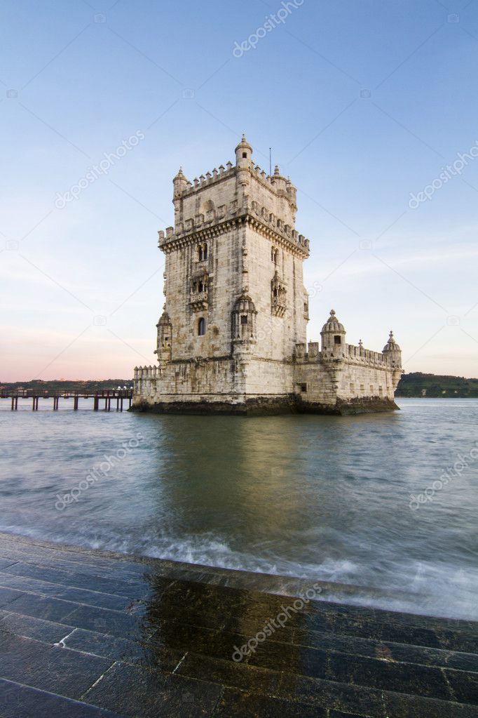 historical landmark Tower of Belem .