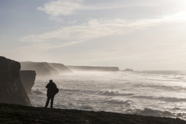 Sagres, Portekiz yer alan bölgenin güzel sahil şeridi