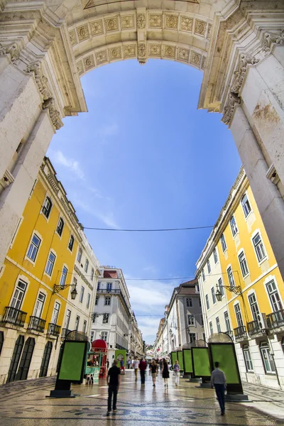 Famoso arco de la calle Augusta — Foto de Stock