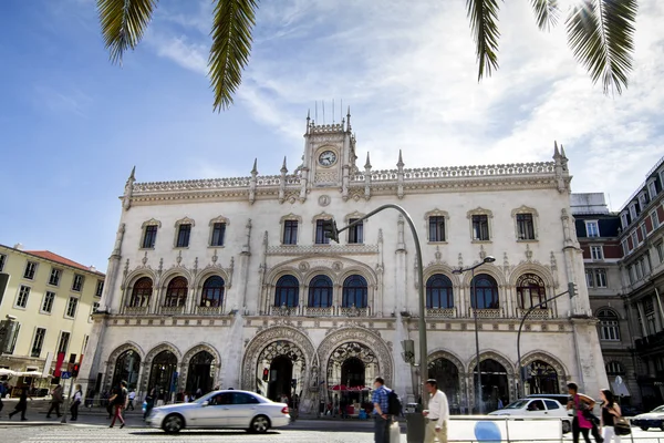 Rossio järnvägsstation ingången — Stockfoto