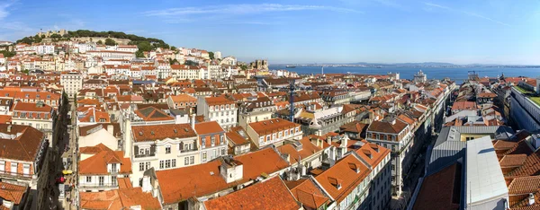Vista de la hermosa zona del centro de Lisboa — Foto de Stock