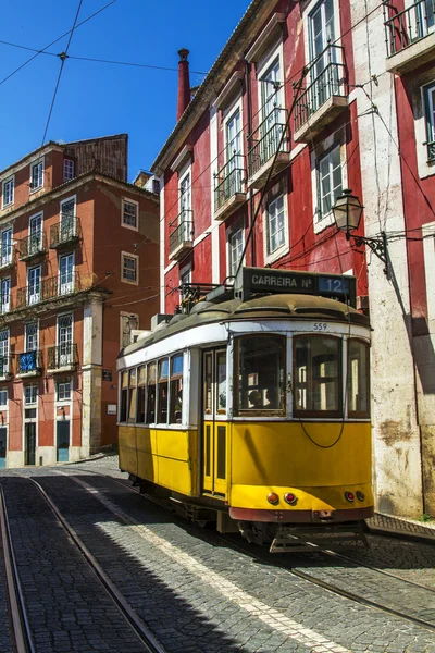 Vintage ünlü elektrik tramvay — Stok fotoğraf