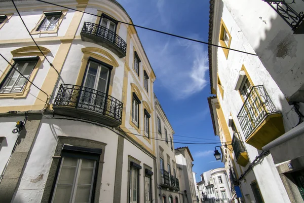 Typisch straat van de dorpjes van de regio Alentejo — Stockfoto