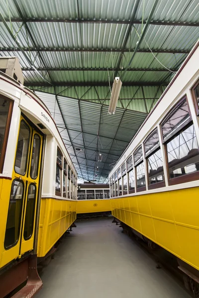 Музей истории электрических трамваев — стоковое фото