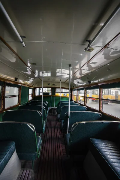 Museum piece of the history of electric trams — Stock Photo, Image