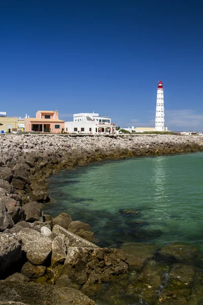 Bella isola di Farol situata in Algarve, Portogallo — Foto Stock