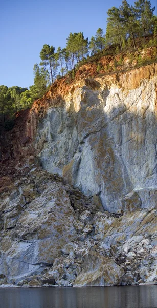 Lac acide minier situé à Rio Tinto, Espagne — Photo