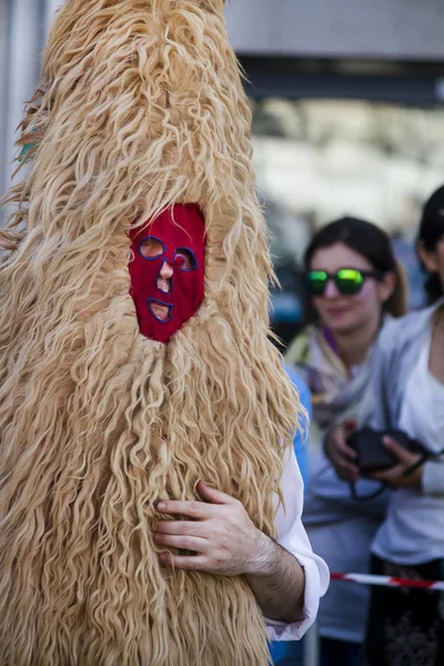 Kostüm ve geleneksel maskeler geçidi — Stok fotoğraf
