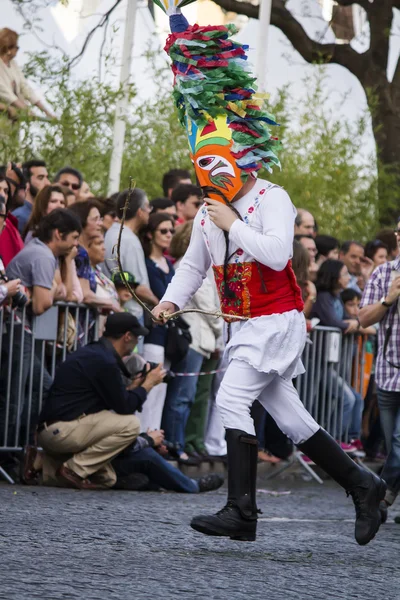 Parade von Trachten und traditionellen Masken — Stockfoto