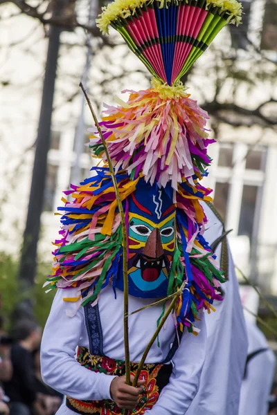 Parade von Trachten und traditionellen Masken — Stockfoto