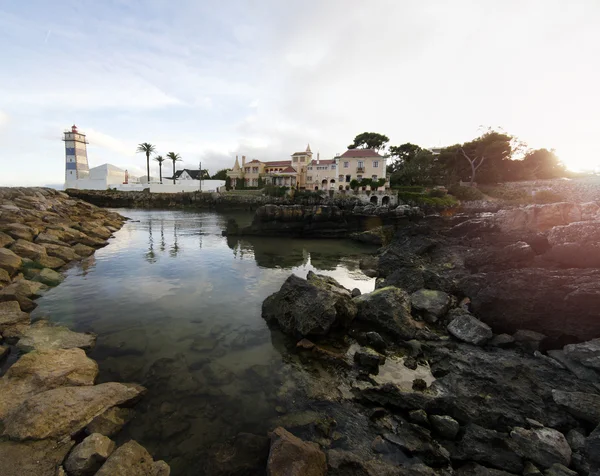 Santa Marta lighthouse ligger i Cascais — Stockfoto