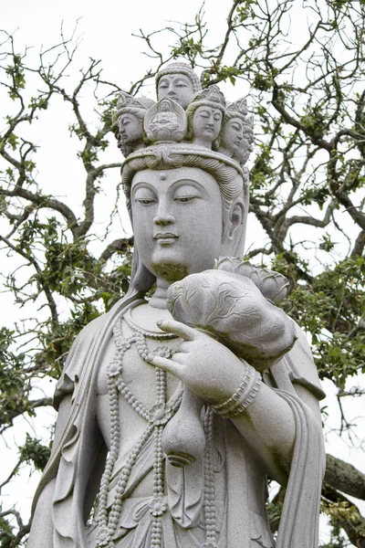 Buda heykeli üzerinde bir park. — Stok fotoğraf