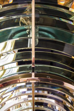 Fresnel lens içinde bir deniz feneri