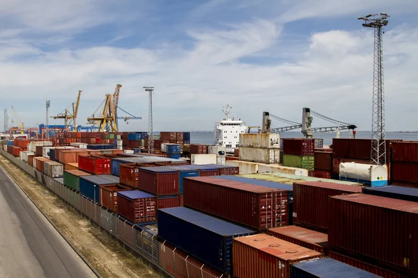 Cargo containers docks — Stock Photo, Image