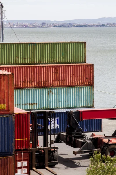 Cargo containers docks — Stock Photo, Image