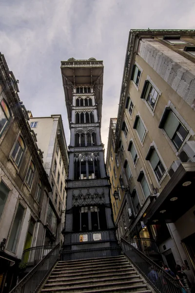 Neo-gothic lift of Santa Justa — Stock Photo, Image