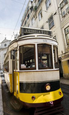 Ünlü lift Bica vintage elektrikli tramvay