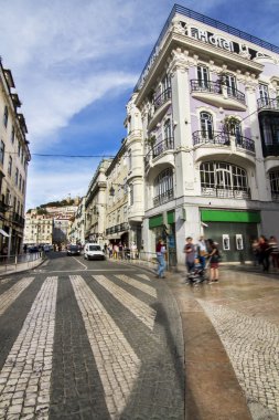 tipik bina mimari Lizbon