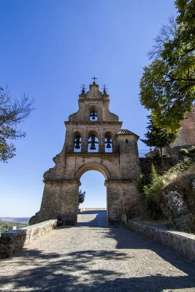 Landmark arc bell tower entrance — Stock Photo, Image