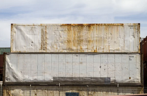 Kargo konteyner rıhtım — Stok fotoğraf