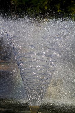 burst of many tiny water droplets.