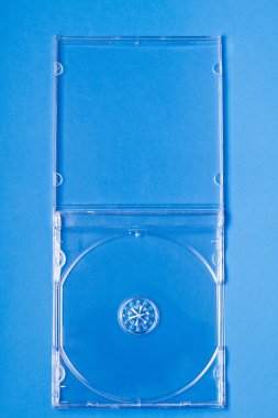 Boş şeffaf mücevher Cd kutusunun.