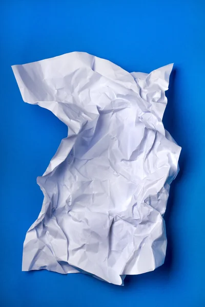 Wrinkled white piece of paper — Stock Photo, Image