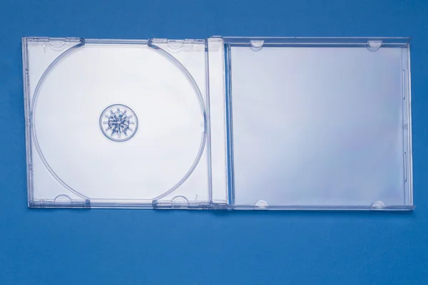 Empty transparent jewel CD case. — Stock Photo, Image