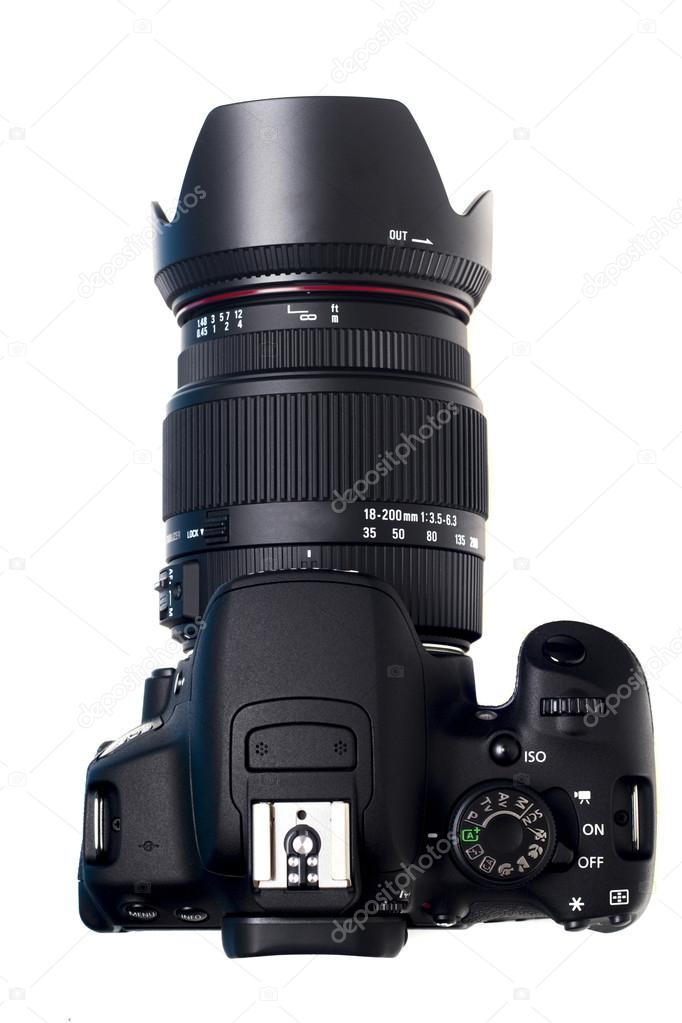 Modern dslr photographic camera