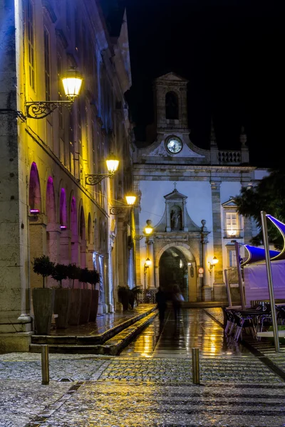 Arco principal edifício entrada para a cidade velha de Faro — Fotografia de Stock