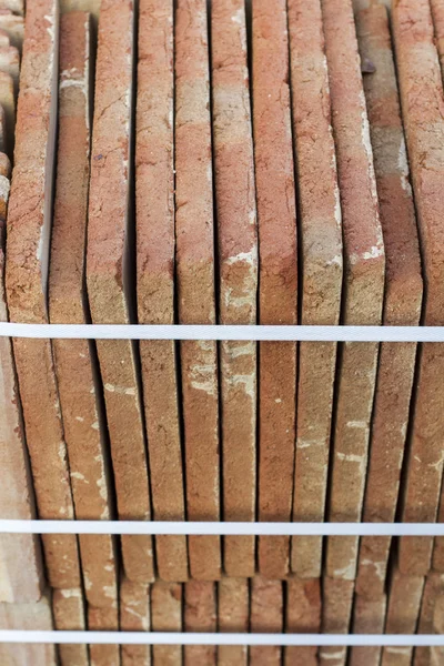 Pile of traditional mud brick production — Stock Photo, Image