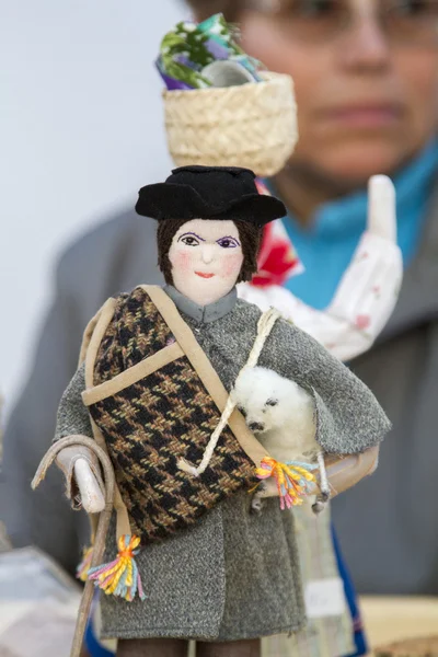 Beautiful handmade crafted folk dolls of Portuguese culture — Stock Photo, Image