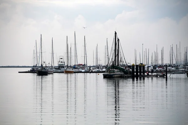 Marina miasta Olhão, Portugalia — Zdjęcie stockowe