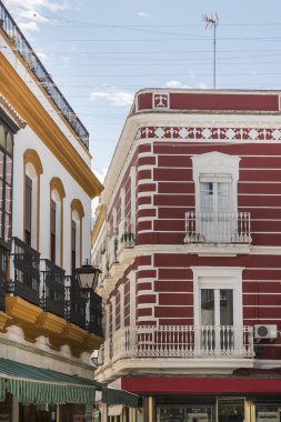 Tipik ev mimarisi Ayamonte, İspanya