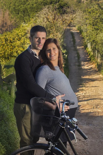 Esperando embarazo pareja — Foto de Stock