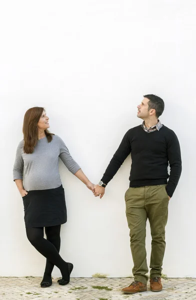 Expecting pregnancy couple — Stock Photo, Image