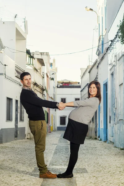 Expecting pregnancy couple — Stock Photo, Image