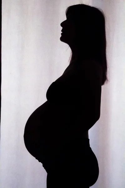 Esperando embarazo femenino — Foto de Stock