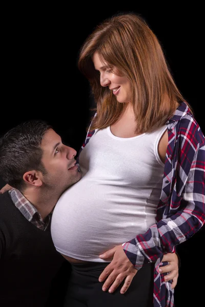 Περιμένει εγκυμοσύνη ζευγάρι — Φωτογραφία Αρχείου