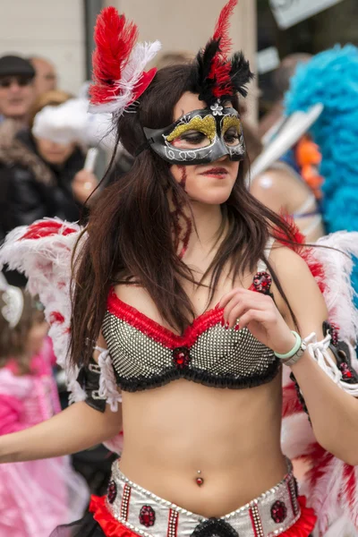 Färgglada Carnival (Carnaval) Parade — Stockfoto