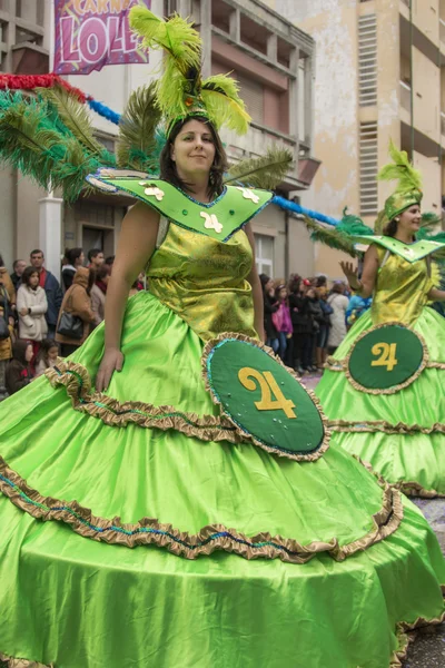 Desfile de carnaval colorido (carnaval) — Foto de Stock