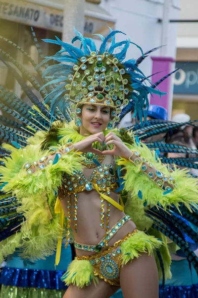 Desfile de carnaval colorido (carnaval) — Foto de Stock