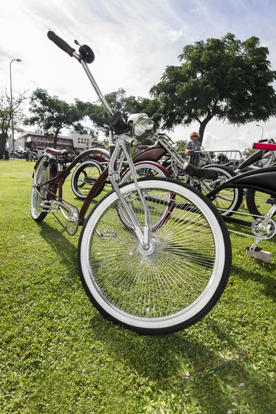 Custom motorbike in a show — Stock Photo, Image