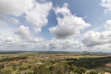 tipik Alentejo kırsal manzara