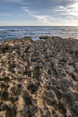 Albufeira yakınındaki Sao Lourenco kıyı şeridi