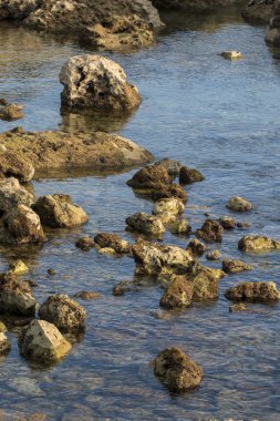 Albufeira yakınındaki Sao Lourenco kıyı şeridi