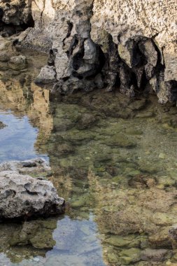 Albufeira yakınındaki Sao Lourenco kıyı şeridi